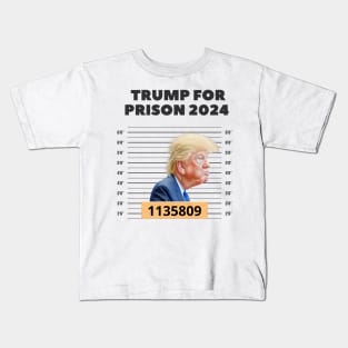 donald trump Mugshot 2024 never surrender Kids T-Shirt